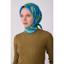 Belli Geometrik Desen Ipek Twill Eşarp  - 2026 Ilkbahar-Yaz (T)  4327-82