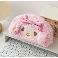 Meyra Accessories Sanrio My Melody Peluş Kalemlik Kalem Kutusu Makyaj Çantası Lüx Hediyelik Ürünler