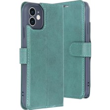 Derin Stok Iphone 11 Kılıf S Kapaklı Kılıf - Yeşil