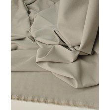 Kumaş Parça Gri Renkte Krep Kumaş 140X240CM