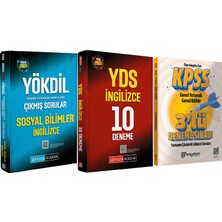 Pegem Akademi Yayıncılık 2026 Yökdil Sosyal Bilimler Ingilizce Çıkmış SORULAR(2020-2026)-2026 Yds Ingilizce 10 Deneme