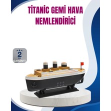 HERŞEYBURDAMODA Dekoratif Gemi Modeli 7 Renk Işıklı Hava Nemlendirici Oda Kokusu Difüzörü