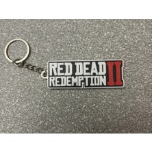 3D Baskı Red Dead Redemption 2 Logolu Anahtarlık - Rdr2 Oyuncu Hediyesi
