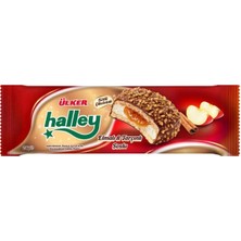 Ülker Halley Elmalı & Tarçın Soslu Sandviç Bisküvi - 236 Gram - 12 Adet