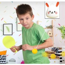 Pelüş Burada Kapı Pinpon Seti Tavşan Eğitici Oyuncak