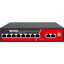 Ventus ZTECH ZR-1010 8 Port 10/100 POE + 2 Port 10/100/1000 Mbps 125W