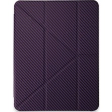 Colezium Ipad Pro 11 (2024) Kılıf Color Karbon Tablet Kılıfı - Derin Mor