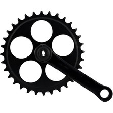 Aynakol - 36T, 127 mm, Muhafazasız, Siyah