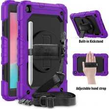 Colezium Galaxy T290 Tab A 8 Kılıf Pars Tablet Kapak - Mor