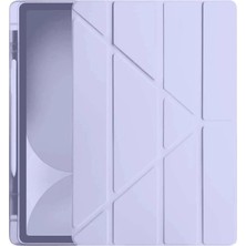 Colezium Ipad Pro 11 (2024) Kılıf Kalemlikli  Tablet Kılıfı - Lila