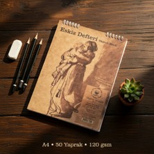 A4/50Yp/120Gr/Spiralli Eskiz Defteri (Sketch Book)
