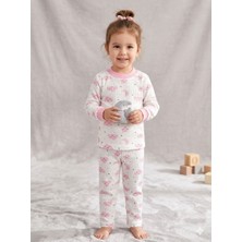 4 Best Brand Rap.bulutlu Ay Kız Çocuk Pijama Takımı