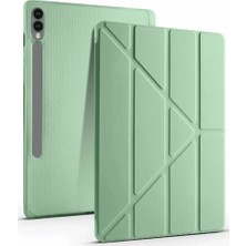 Colezium  Galaxy X510 Tab S9 Fe 11 Kılıf Kalemlikli Mars Tablet Kılıfı - Açık Yeşil