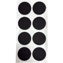 MarkEntegra Siyah Keçe 8 Adet 5 cm Yuvarlak Yapışkanlı Sandalye, Masa, Koltuk Altı Parke Koruma Keçesi