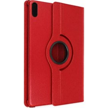 Colezium Huawei Matepad 11 10.9 360 Tablet Deri Kılıf - Kırmızı