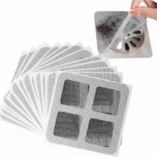 MarkEntegra 10 Adet Yapışkanlı Banyo ve Duş Gider Süzgeci – Tek Kullanımlık Saç Toplayıcı Filtre – Tıkanıklık ve Haşere Önleyici Hijyenik File Bant – Küvet ve Lavabo Için Pratik Çözüm