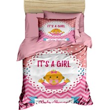 Hsc Bilişim Yenidoğan Kız Bebek Nevresim Takımı Pamuklu Baby Emzik