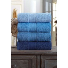 Hsc Bilişim 4 Lü El Yüz Havlu Seti Pamuklu Gökkuşağı 50X85 cm