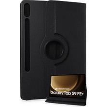 Colezium Galaxy X610 Tab S9 Fe Plus 12.4 Kılıf 360 Tablet Deri Kılıf - Siyah