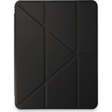 Colezium Ipad Pro 13 (2024) Kılıf Color Karbon Tablet Kılıfı - Siyah