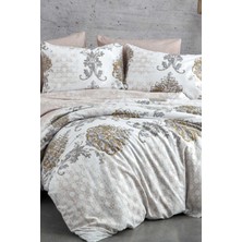 Hsc Bilişim Çift Kişilik Nevresim Takımı Pamuklu Bej Asalet