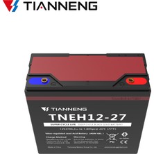 Tianneng Tneh 12-27 Uzun Çevrim Ömrü Siyah Altın Pil Elektrikli Motosiklet 12V 27AH