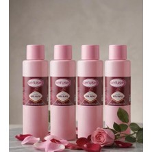 4 Lü Seruse Gıdaya Eklenebilir İçilebilir Gül Suyu 400 ml Gıdaya Uygun Gül Aromalı