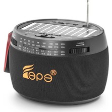 Skygo Bluetooth Fm Radyo USB Tf Aux Solar Şarjli Taşinabi̇li̇r Kamp Hoparlör FP396S