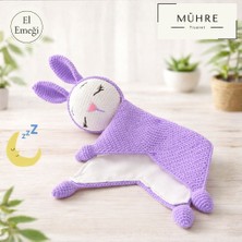 Sarılan Tavşan Bebek Çocuk Uyku Arkadaşı Bebekler Için Hediye, %100 Pamuklu Organik Amigurumi Örgü