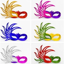 Skygo 6’lı Çift Renkli Venedik Karton Parti Maskesi Seti