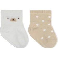 Bucuks Mey Ithalat® Penye Soket Çorap 2li 10142 Ekru Bej