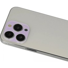 Trend Movira Iphone 13 Pro Max Rainbow Kamera Lens Koruma Cam - Mor