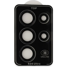 Trend Movira Joko  Galaxy S24 Ultra Pvd Metal Kamera Lens - Siyah