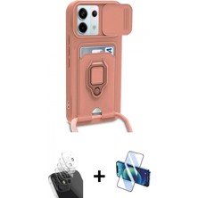 İlk El Grup Ieg™ Redmi Note 13 Pro 5g Kılıf Vadi Form Prime - Siyah 3D Antistatik Seramik Nano Ekran Koruyucu + Şeffaf Kamera Lens Koruma Cam