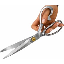 Albertos Gümüş Saplı Terzi Makası 24.20 cm 9.50 Inch Profesyonel Düz Kesim Kumaş Makası