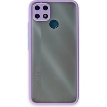 Feifei Realme C25 Kılıf Montreal Kapak - Mor