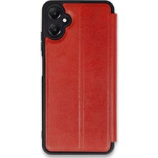 Feifei Galaxy A05 Kılıf Flip Cover - Kırmızı