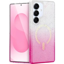 Feifei Galaxy S25 Plus Pummel Shiny Magsafe Kapak - Pembe
