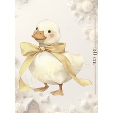 Nice Events Sarı Kurdeleli Ördek Ayaklı Pano 50 cm