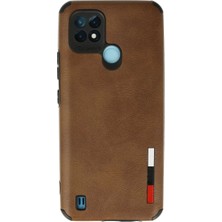 Trend Movira Realme C21 Kılıf Loop Deri - Kahverengi
