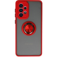 Feifei Galaxy A33 5g Kılıf Montreal Yüzüklü Kapak - Kırmızı