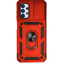 Feifei Galaxy A33 5g Kılıf Pars Lens Yüzüklü - Kırmızı