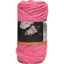 Pazarcan Pamuk Makrome Ipi - 2 mm Pembe (250 Gr)