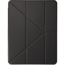 Bilfold Ipad Pro 13 (2024) Kılıf Color Karbon Tablet Kılıfı - Koyu Gri