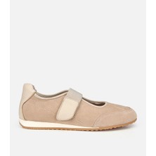 Hotiç 01AYH320450A310 KADIN Süet Deri Bej Tek Bantlı Comfort Babet