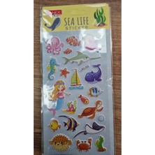  tanex sea life sticker-3 puffy etiketi tnx-5102