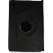 TeknoKapsül  Galaxy Tab A9 Plus Kılıf 360 Tablet Deri Kılıf - Siyah