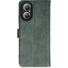 Senka Newface Realme 12 Lite Kılıf Trend S Plus Kapaklı Kılıf - Yeşil