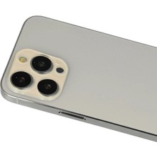 Bilfold Iphone 12 Pro Rainbow Kamera Lens Koruma Cam - Gold
