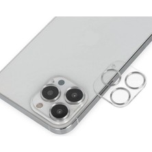 Ethab Ticaret Iphone 14 Pro Max Band Metal Kamera Lens - Gümüş